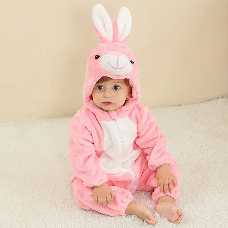 Cozy Baby Rompers | Adorable Winter Hooded Jumpsuits for Kids