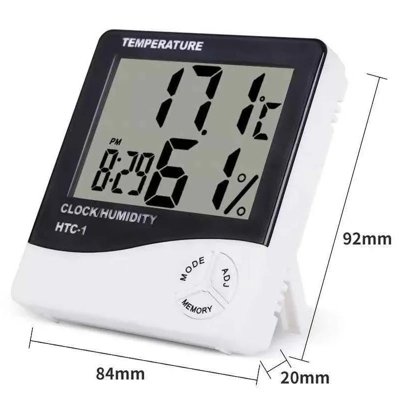 Multifunction LED Thermometer & Humidity Meter | Home Weather Station