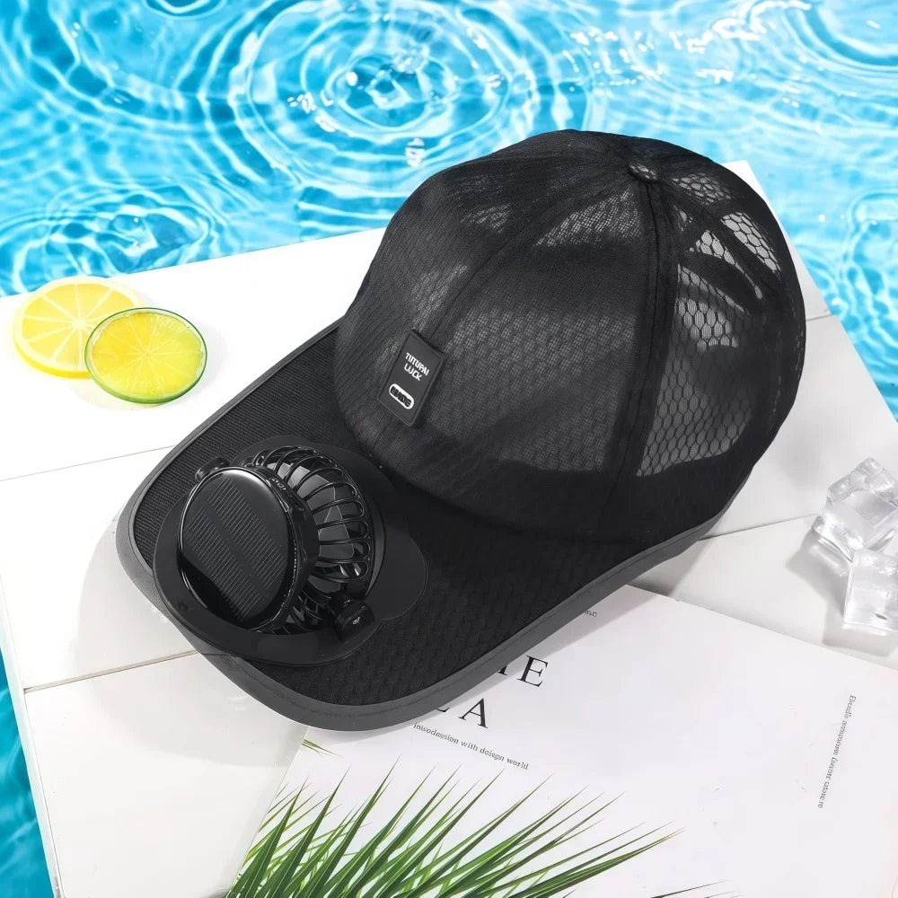 Solar Baseball Cap with Fan | Ultimate Sun Protection Gear