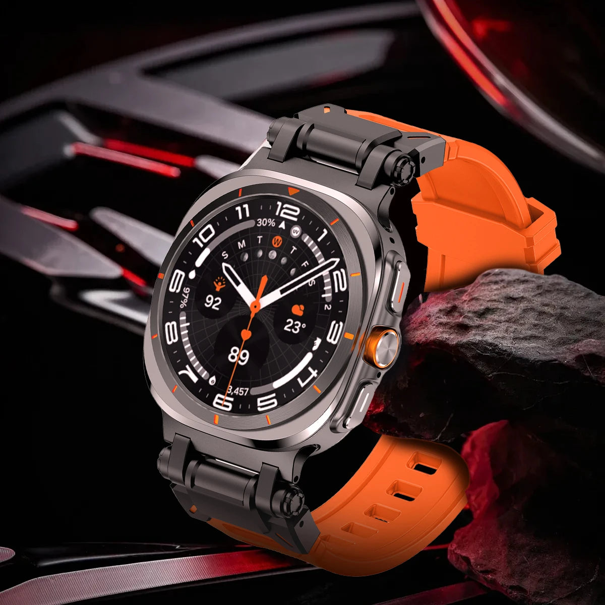 Luxury Rubber Strap for Galaxy Watches | Sporty & Comfortable Band