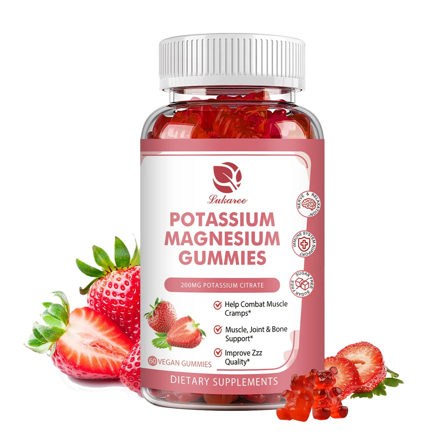 Potassium Magnesium Gummies for Better Sleep & Mood Support
