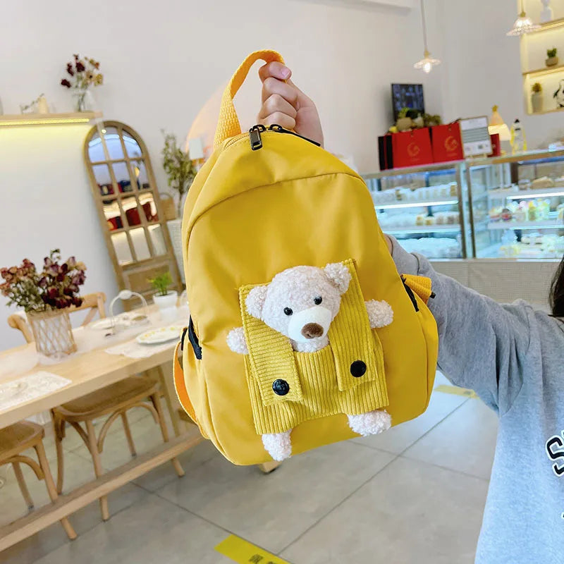 Personalized Plush Bear Backpack | Custom Kids Embroidered Bag