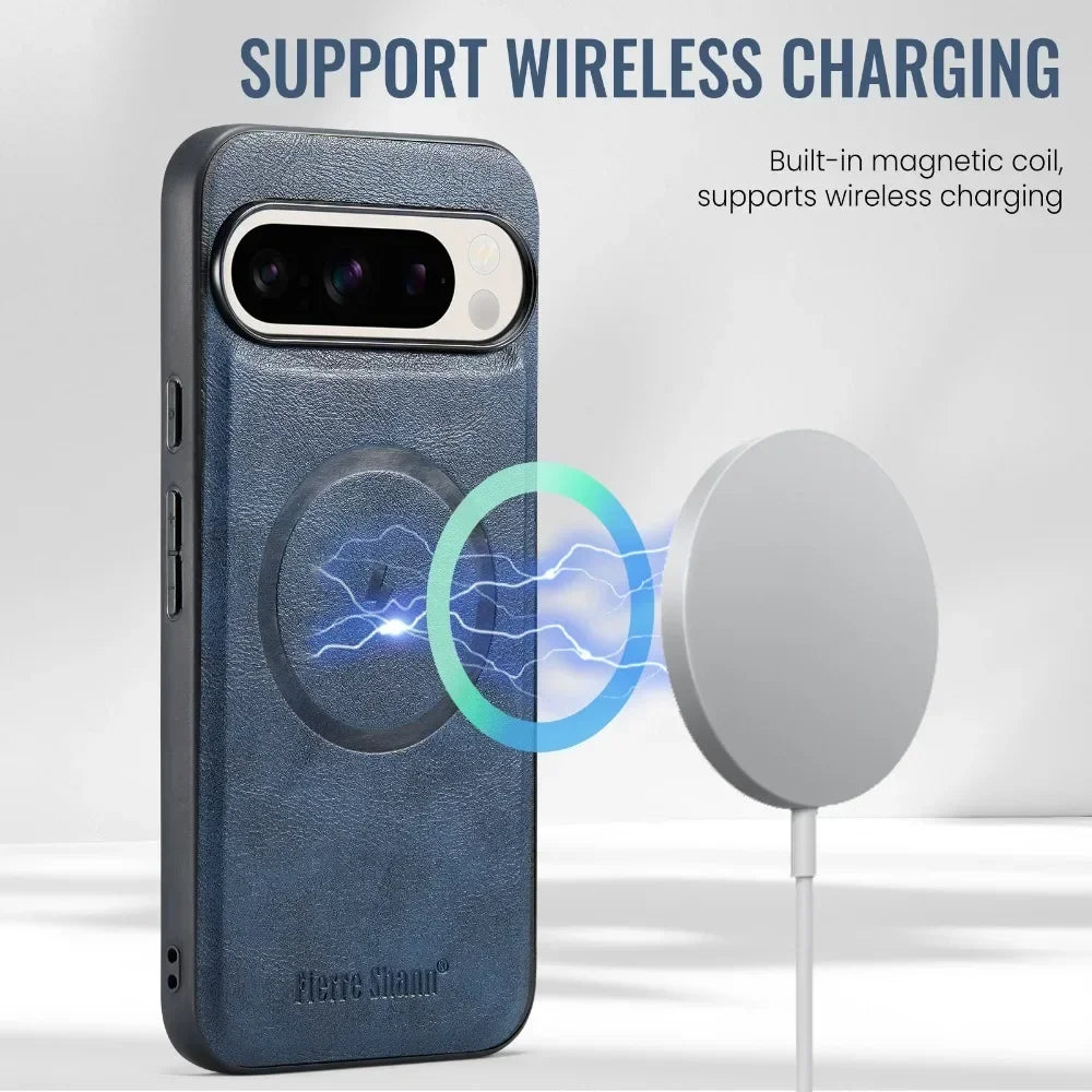 Detachable 2 in 1 Leather Wallet Case for Google Pixel | Card Holder
