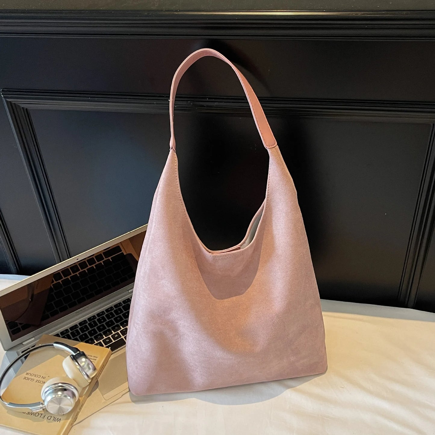 Stylish Winter Suede Shoulder Bag | Large Capacity Crossbody Bag