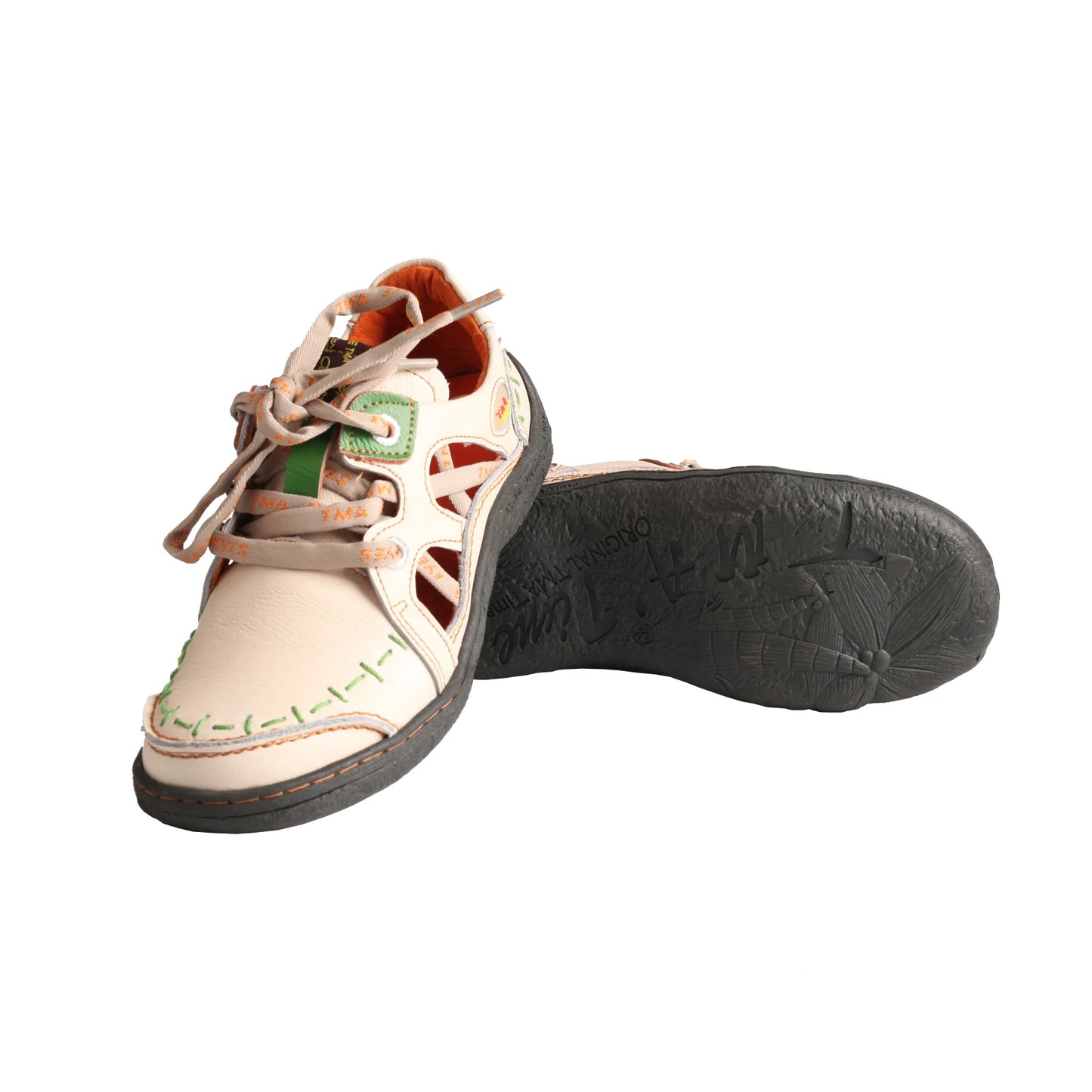 Summer Women’s Genuine Leather Lace-Up Flats | Stylish Comfort Shoes