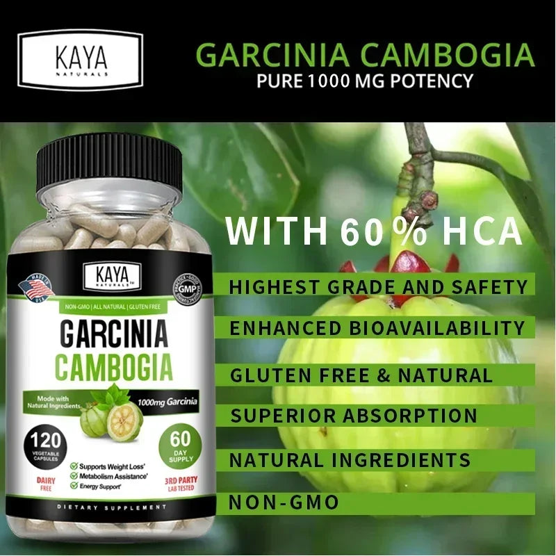 Garcinia Cambogia Extract Capsules | Natural Appetite Suppressant