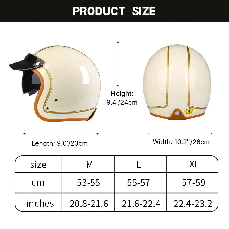Stylish Lightweight Jet Helmet for Men and Women | Safe Riding Gear
