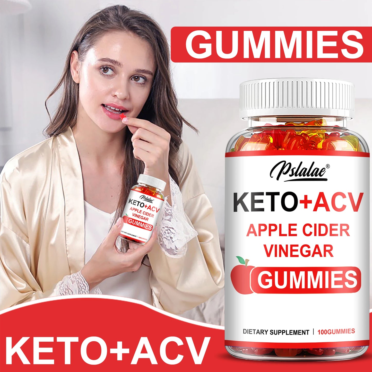 Keto + ACV Gummies for Weight Loss & Health Support | 100 Gummies