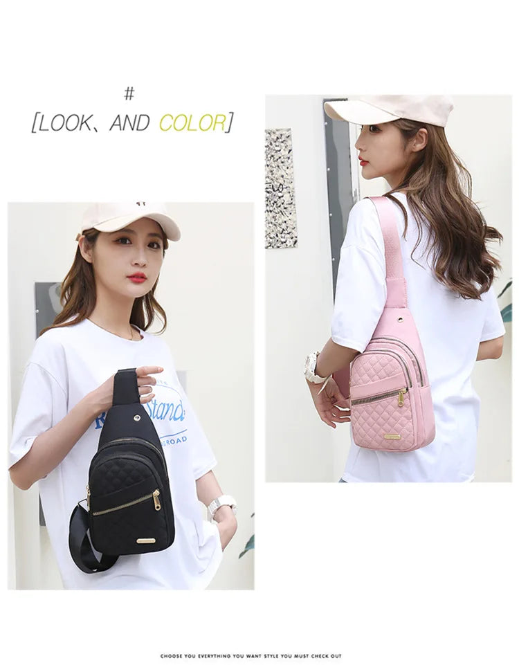 Fashionable Waterproof Crossbody Bag for Women | Large Capacity Sling