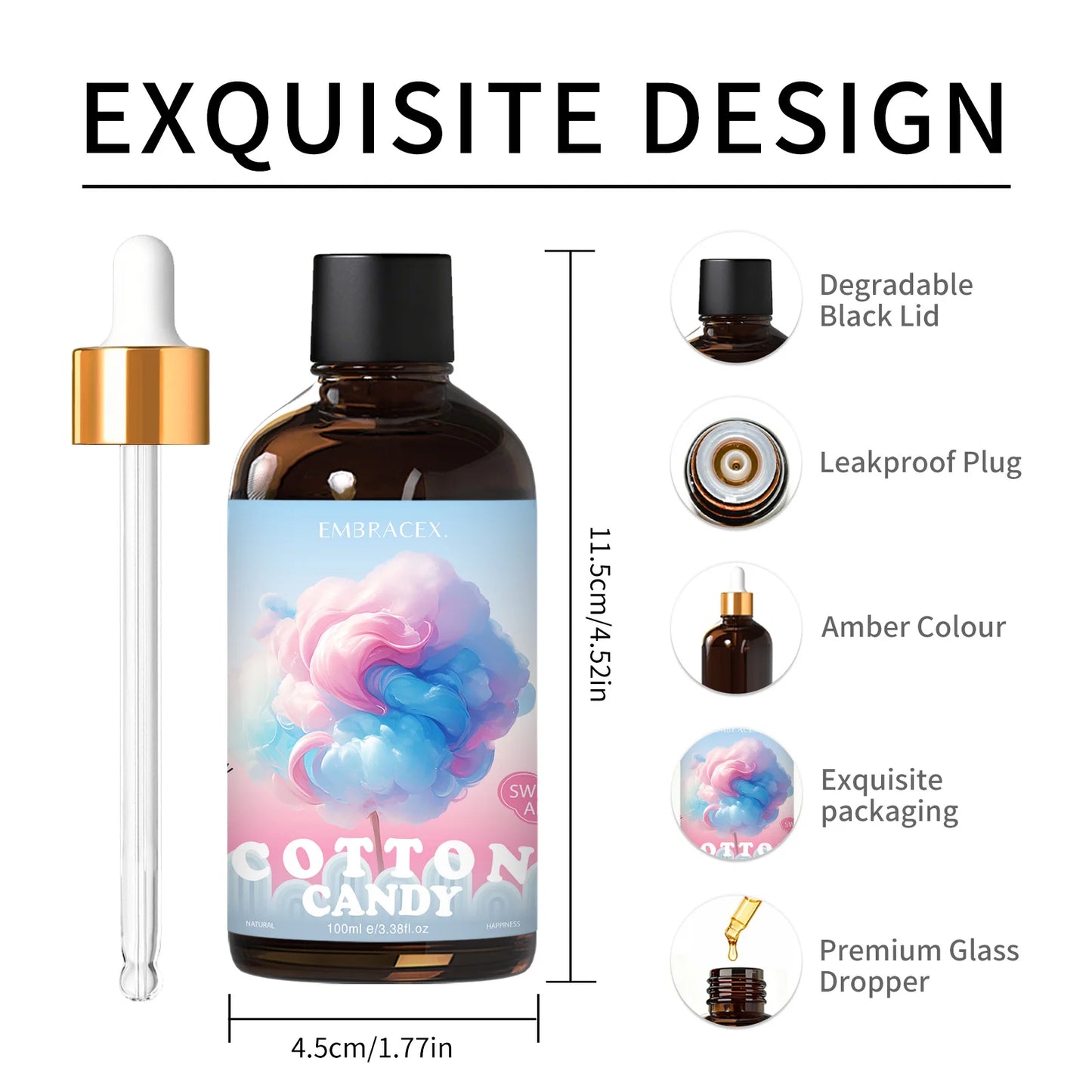 100ml Cotton Candy Essential Oil | Aromatherapy Massage Oil