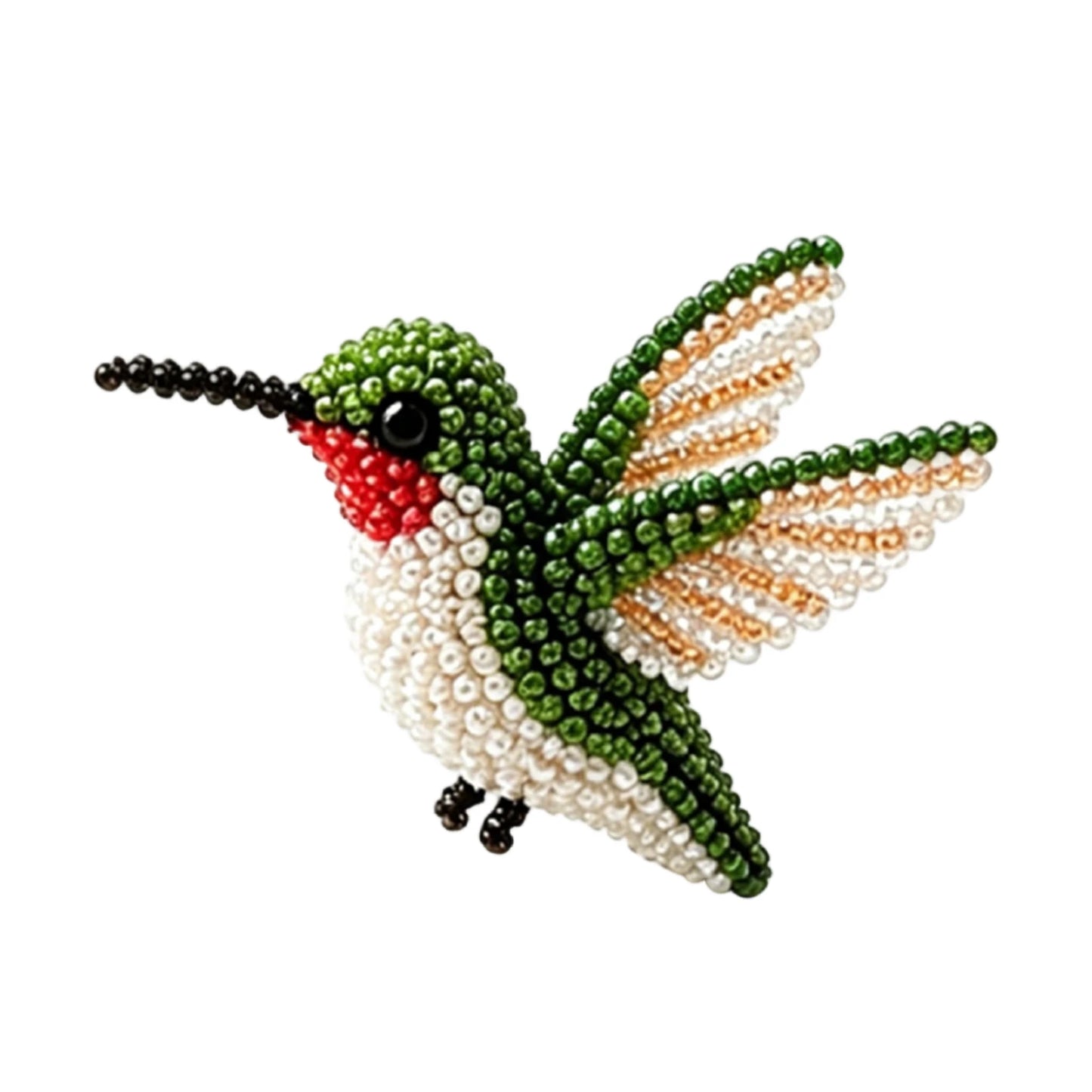 DIY 3D Animals Bead Craft Kit | Colorful Bead Embroidery Set