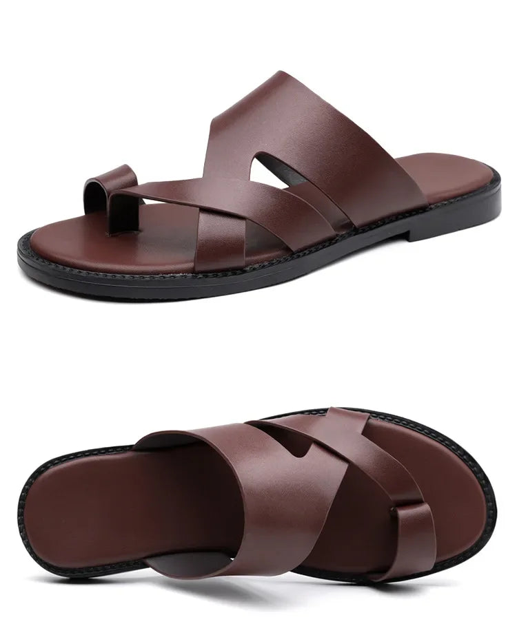 Men's Flat Summer Slippers | Comfortable & Lightweight Beach Sandals