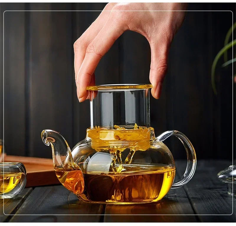 1000ML Heat Resistant Glass Tea Pot with Infuser | Elegant Tea Brewing