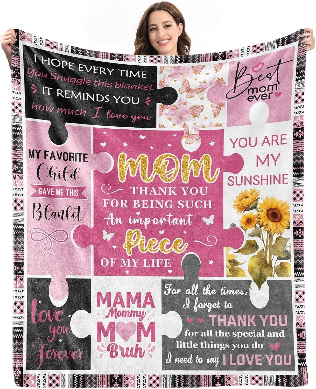 Super Soft Flannel Throw Blanket | Unique Gifts for Mom