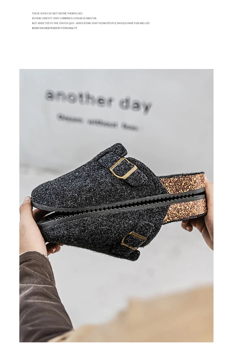 Plush Winter Clogs | Stylish Slip-On Cork Slippers for All