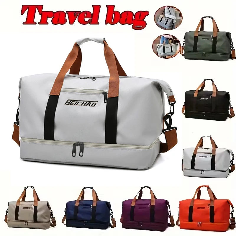 Portable Fitness Gym Bag | Lightweight Travel Duffle Tote
