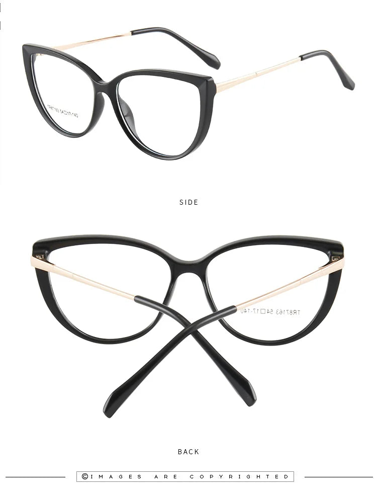 Stylish Handmade Cat Eye Prescription Glasses for Women