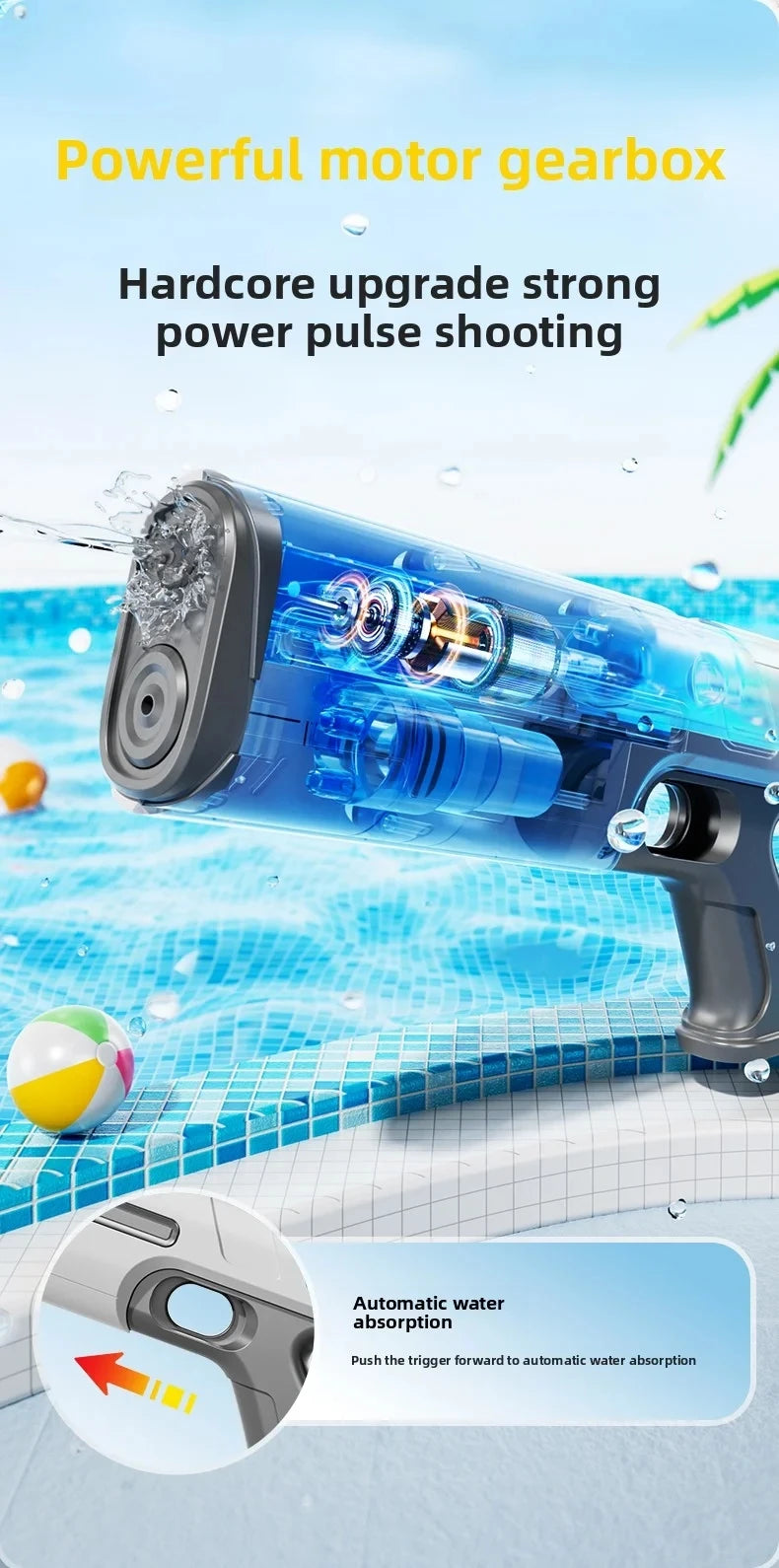 Electric Water Gun Toy | Fun Summer Blaster for Kids & Adults