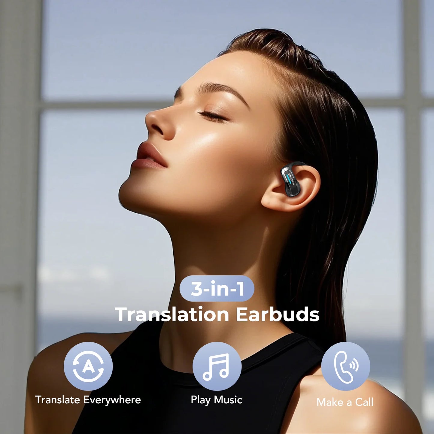 AI Translator Earbuds | Bluetooth 5.4 Wireless Headphones