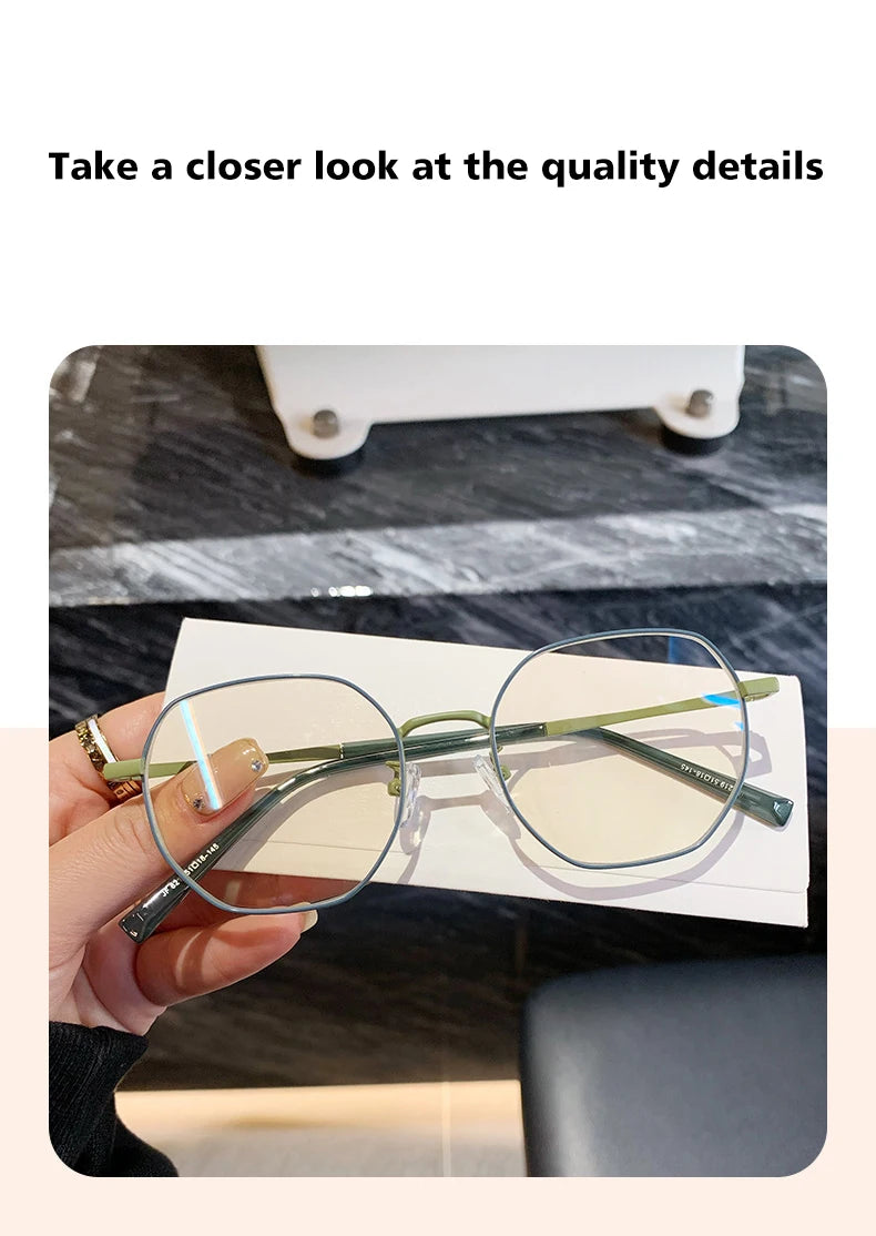 Stylish Geometric Women's Reading Glasses | Anti-Blue Light