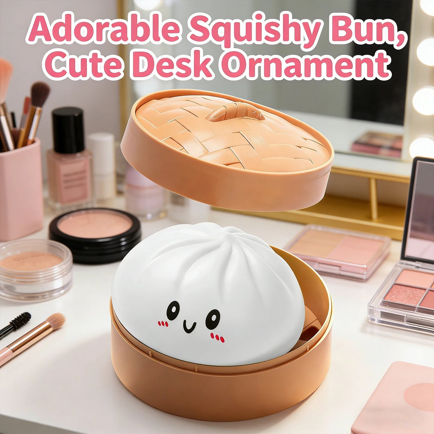 Colorful Simulated Dumpling Squishy Relaxing Relieve Anxiety Antistress Enhance Happiness Reusable Rebound Squeeze Reliever Toy