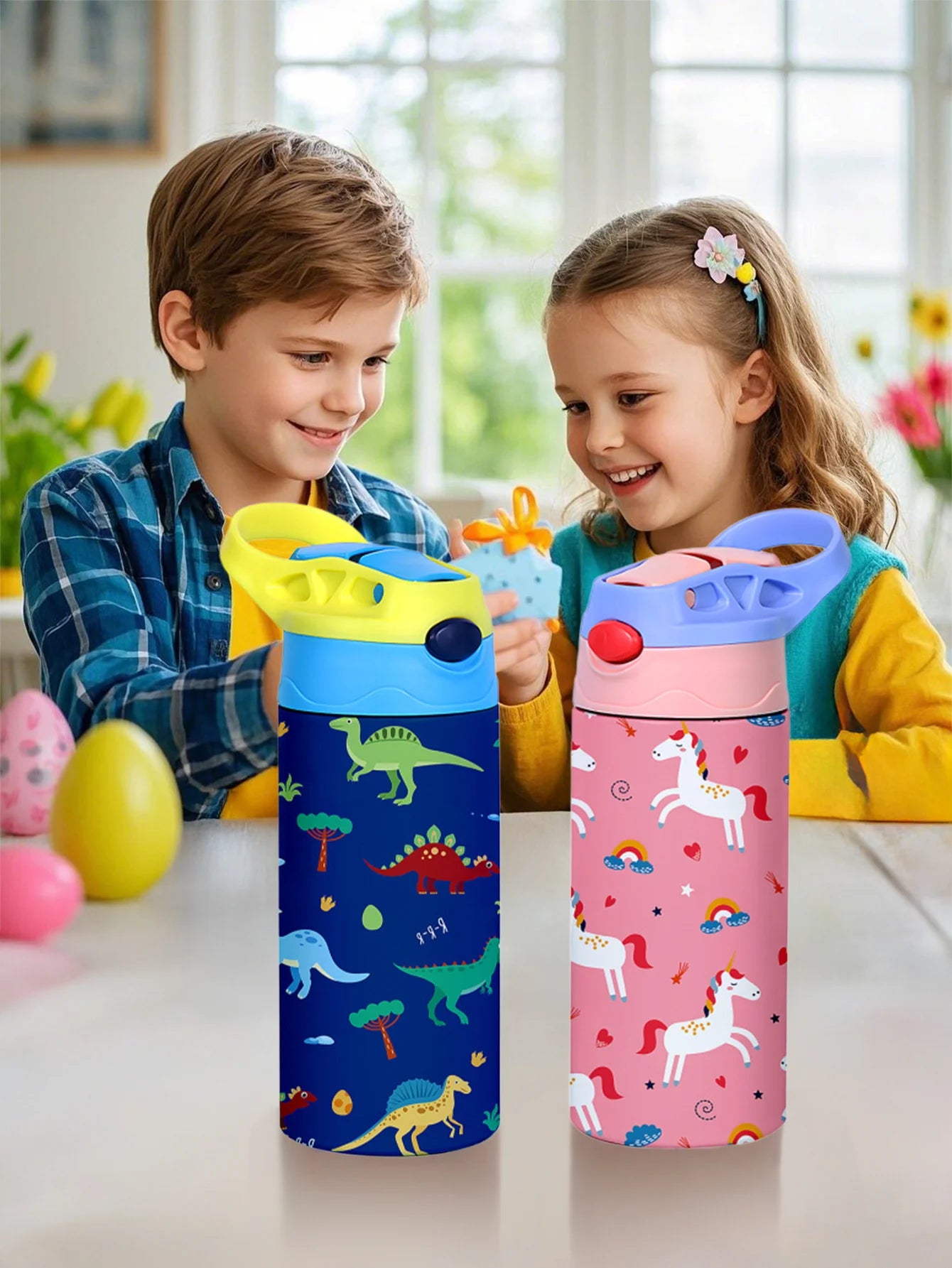 Cute Cartoon Pattern Stainless Steel Insulated Thermos Cup
