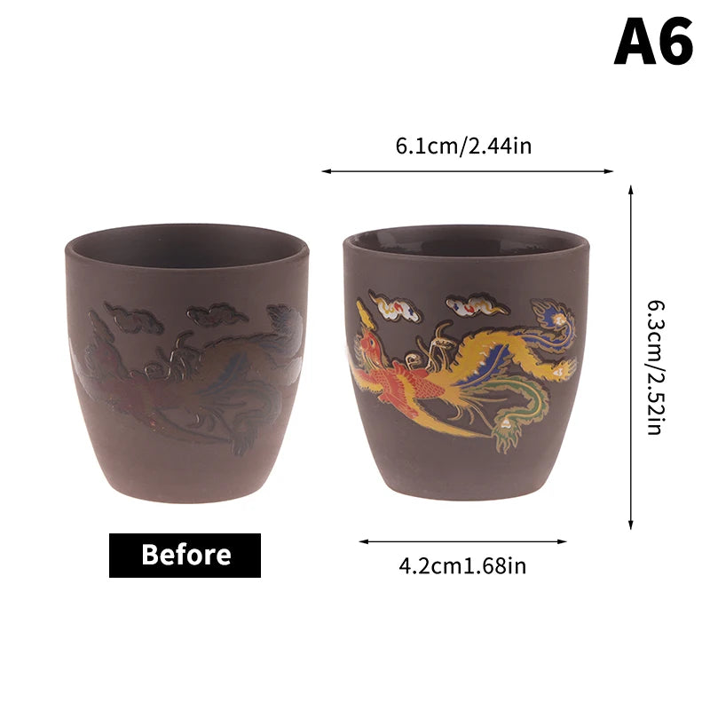 Color-Changing Purple Clay Tea Cup | Elegant Chinese Drinkware