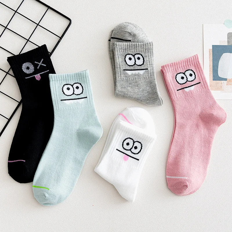 Cute Women Fruit Print Socks Set | Kawaii Casual Accessories