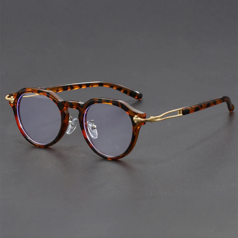 Trendy Round Blue Light Blocking Glasses for Men | Retro Eyewear