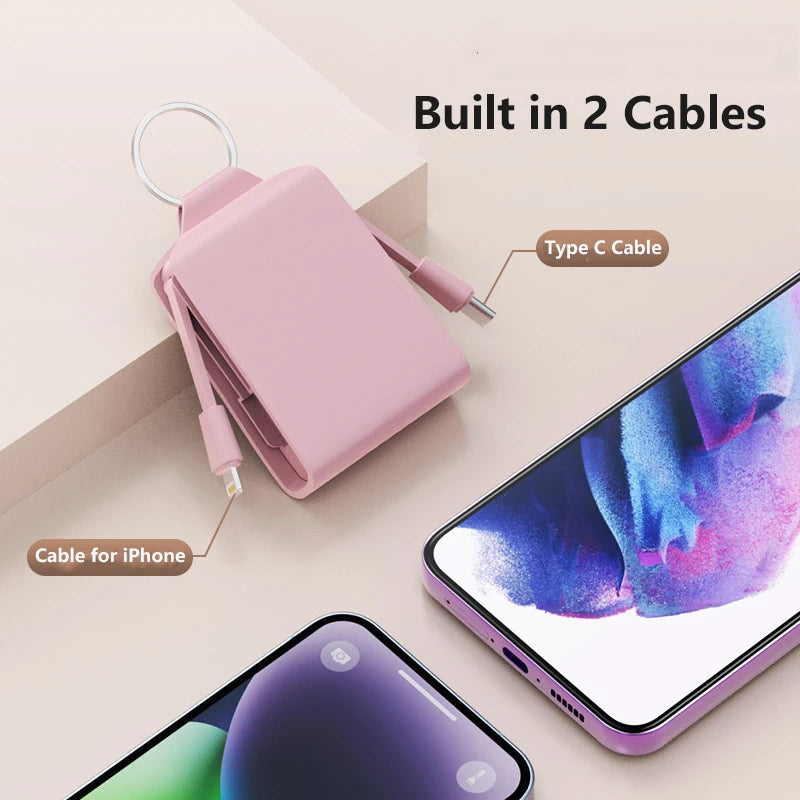 2000mAh Mini Keychain Power Bank | Portable Charger for All Devices