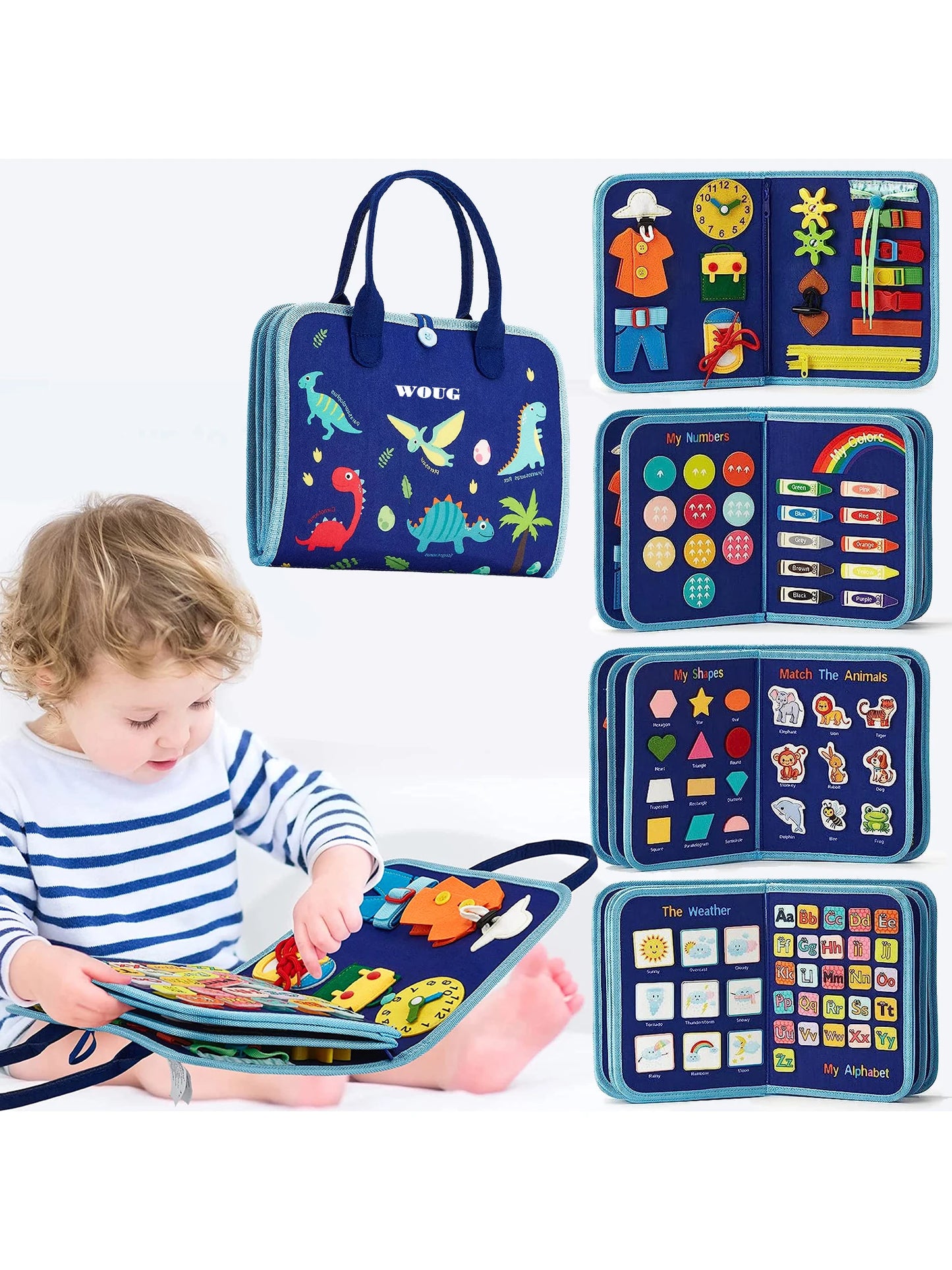 Montessori Busy Board | Toddler Sensory Activity for Skill Development