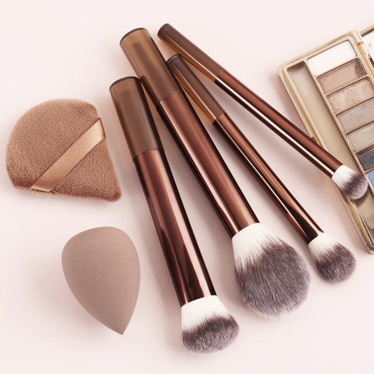 Juego de 6 brochas profesionales de maquillaje | Herramientas de belleza impecables