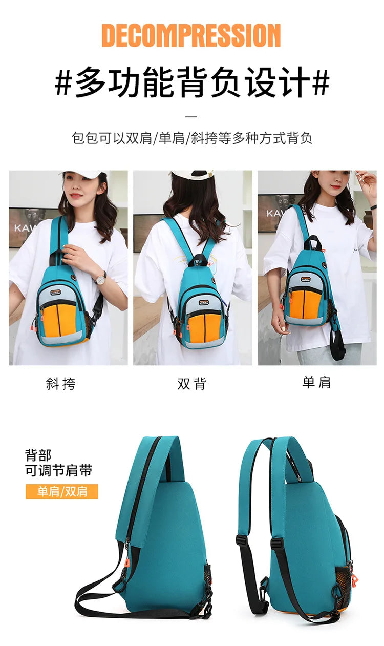 Women's Multifunctional Crossbody Bag | Waterproof Oxford Fabric
