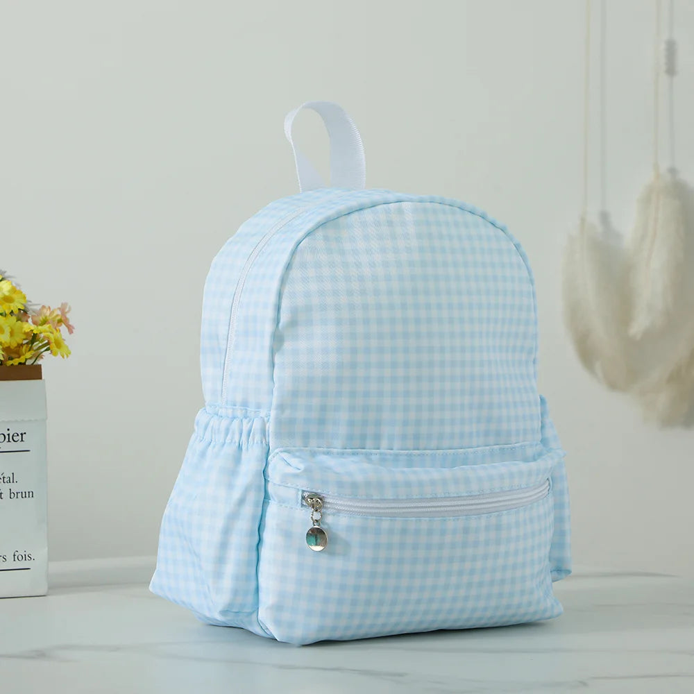 Durable Plaid Waterproof Backpack for School | Stylish & Lightweight