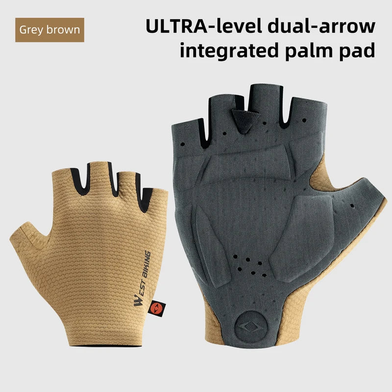 Comfortable Fingerless Cycling Gloves | Shockproof & Breathable