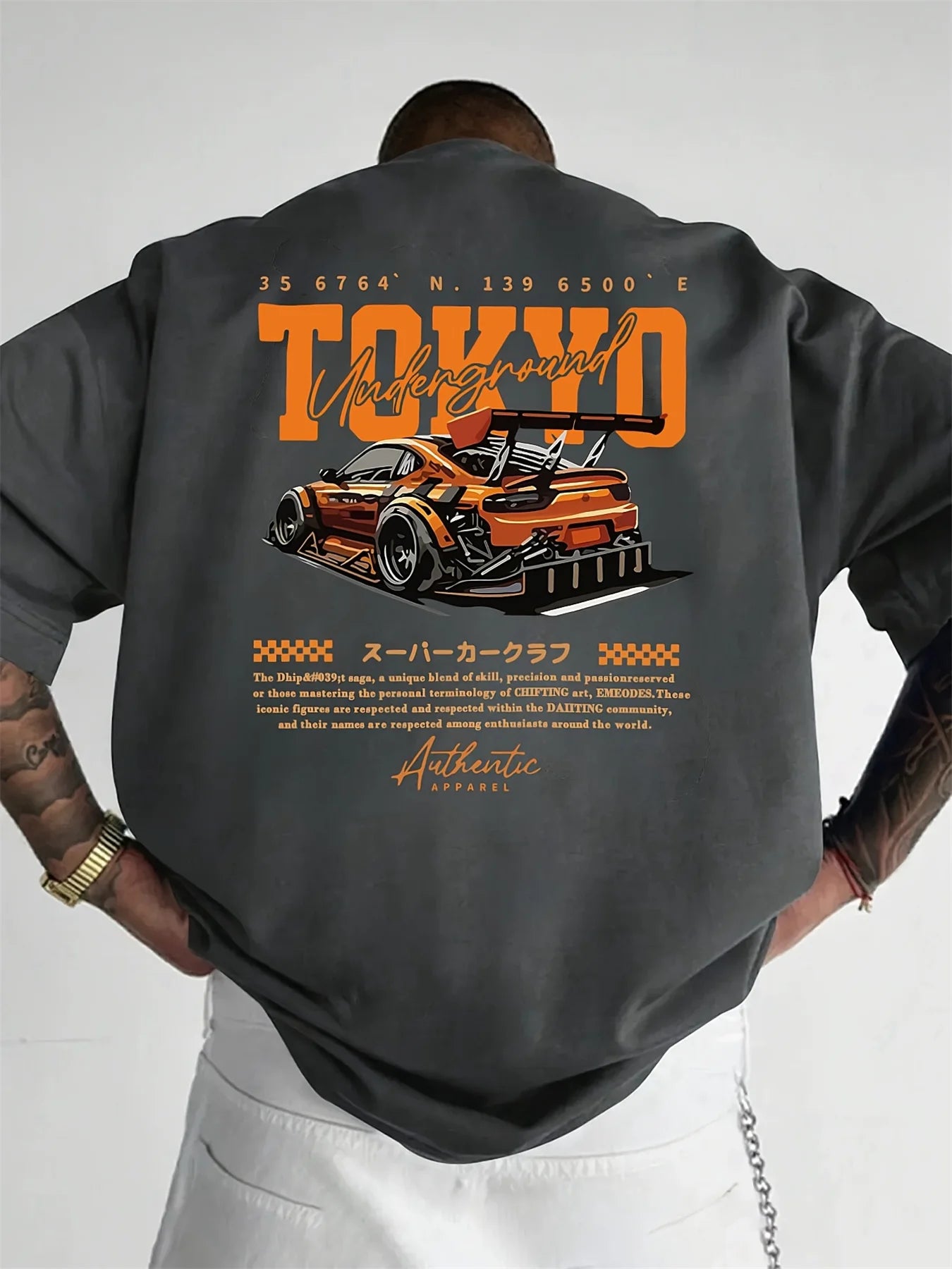 Men's Cotton Casual T-Shirt | Stylish Japanese Tokyo Design