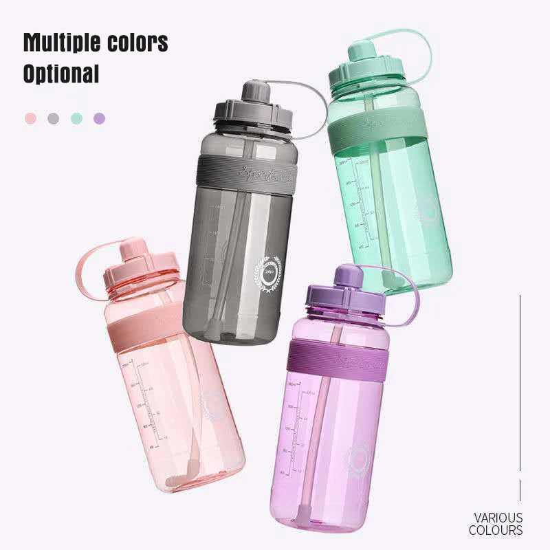 Large Capacity Summer Water Bottle with Straw | BPA Free Fitness