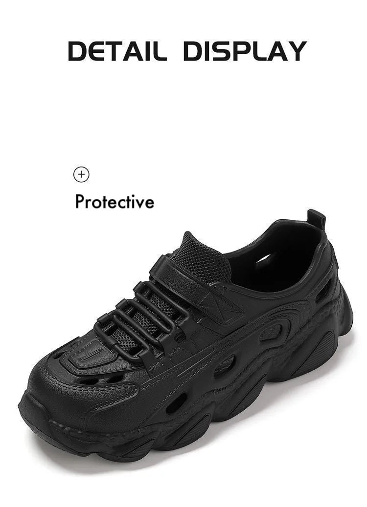 Men's Trendy Eva Sandals Summer Outer Wear Thick Bottom Anti-slip Breathable Cool Shoes Beach Slippers For Men