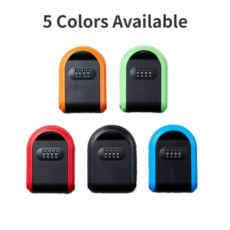Wall Mount Key Lock Box | Secure 4-Digit Code Storage Organizer