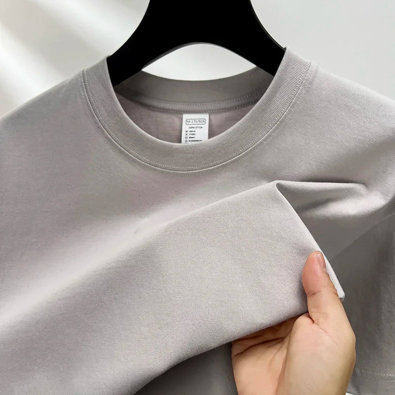 Men's Breathable Cotton Summer T-Shirt | Fashionable Short Sleeve Top