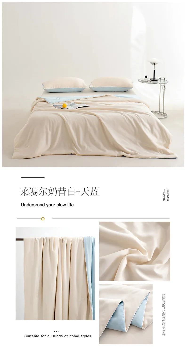 Light Luxury Lyocell Summer Quilt | Soft & Cool Comfort