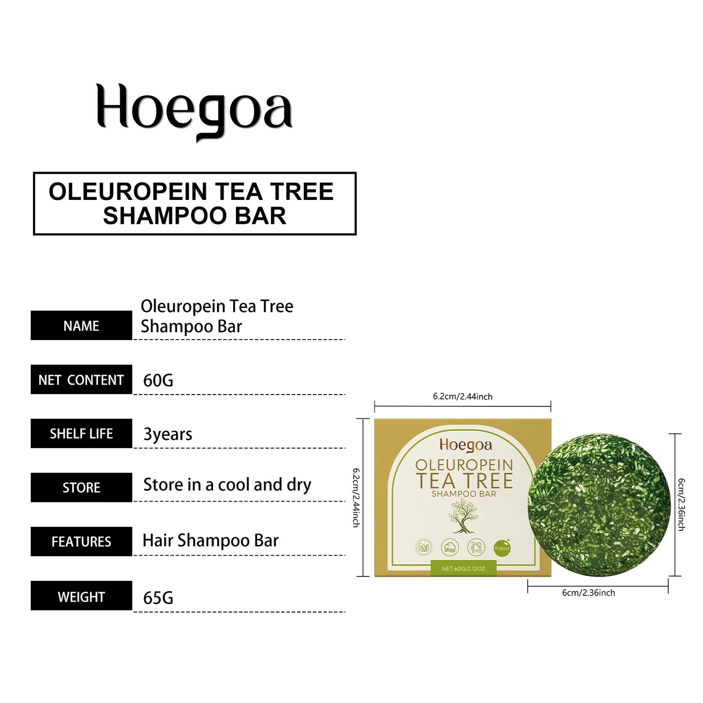 Tea Tree Oil Shampoo for Dandruff Removal & Scalp Care