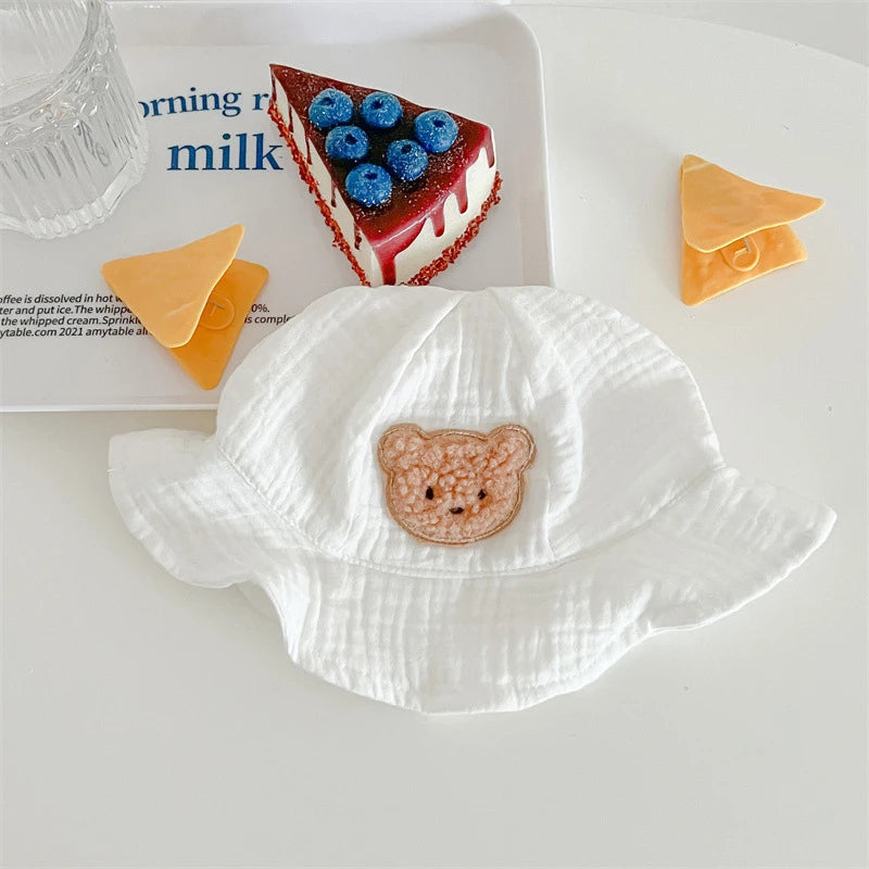Summer Baby Girls Romper with Hat | Adorable Cherry Bear Design