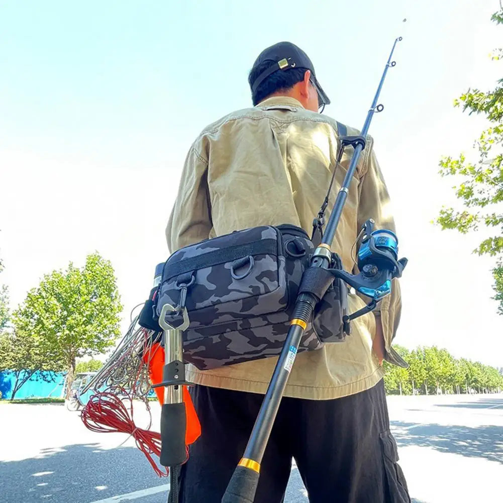 Portable Fishing Tackle Shoulder Bag | Multi-Purpose Outdoor Storage