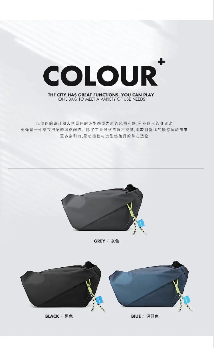 Large Capacity Waterproof Shoulder Chest Bag for Outdoor Sports