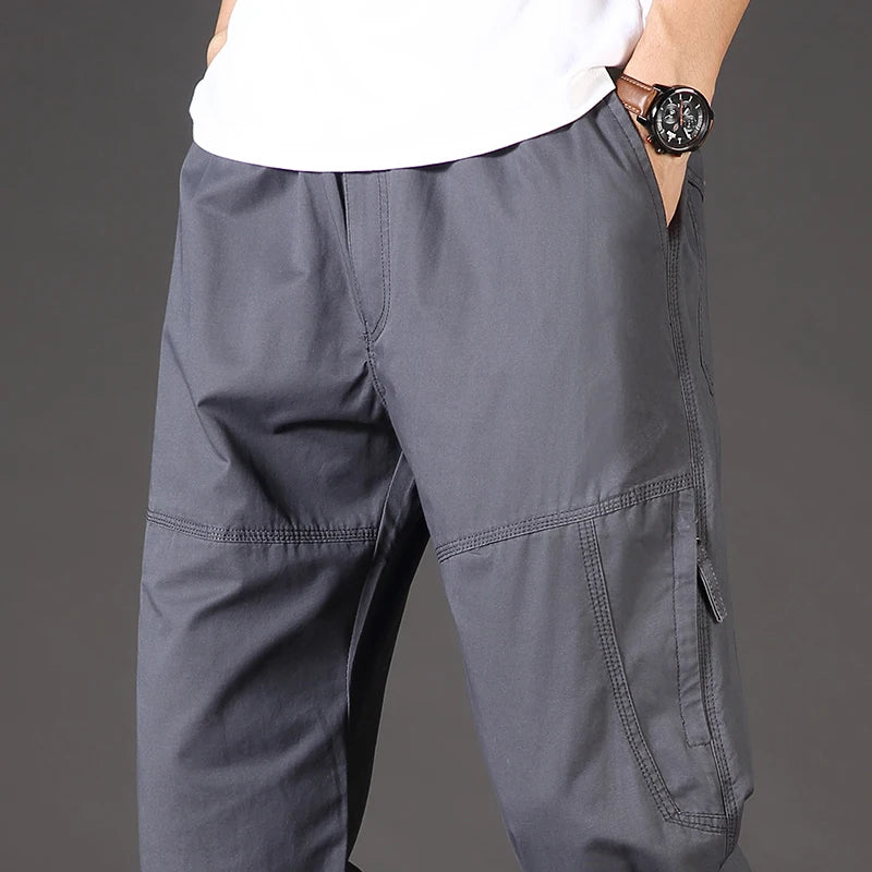 Men's Cotton Cargo Pants | Casual Sports Sweatpants for Every Day