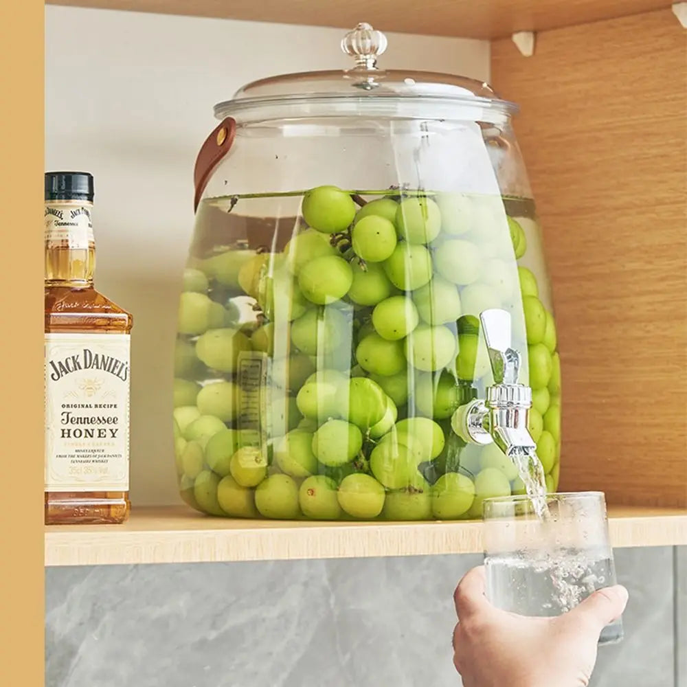 Large Capacity Summer Cold Water Kettle with Tap | Versatile Beverage Dispenser