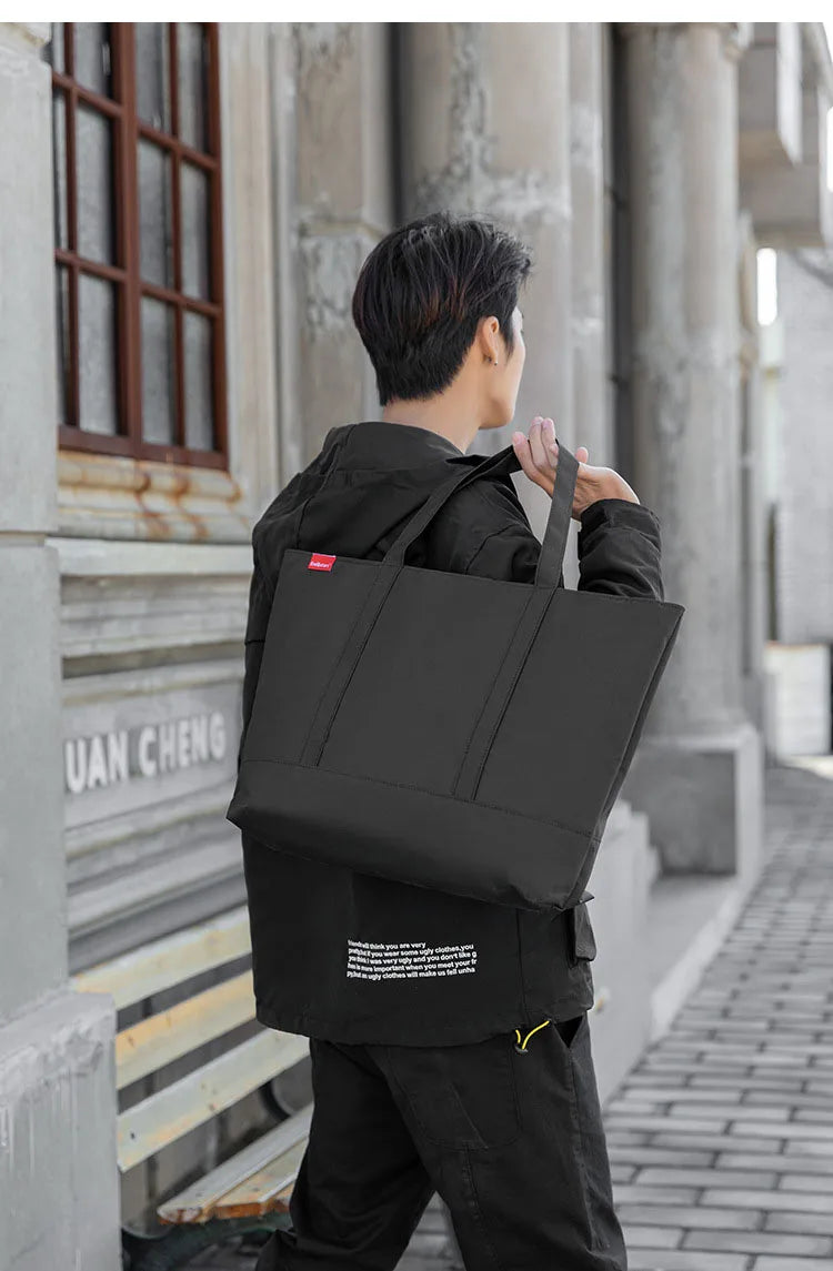 Men's Casual Oxford Tote Bag | Stylish Shoulder Handbag for Men