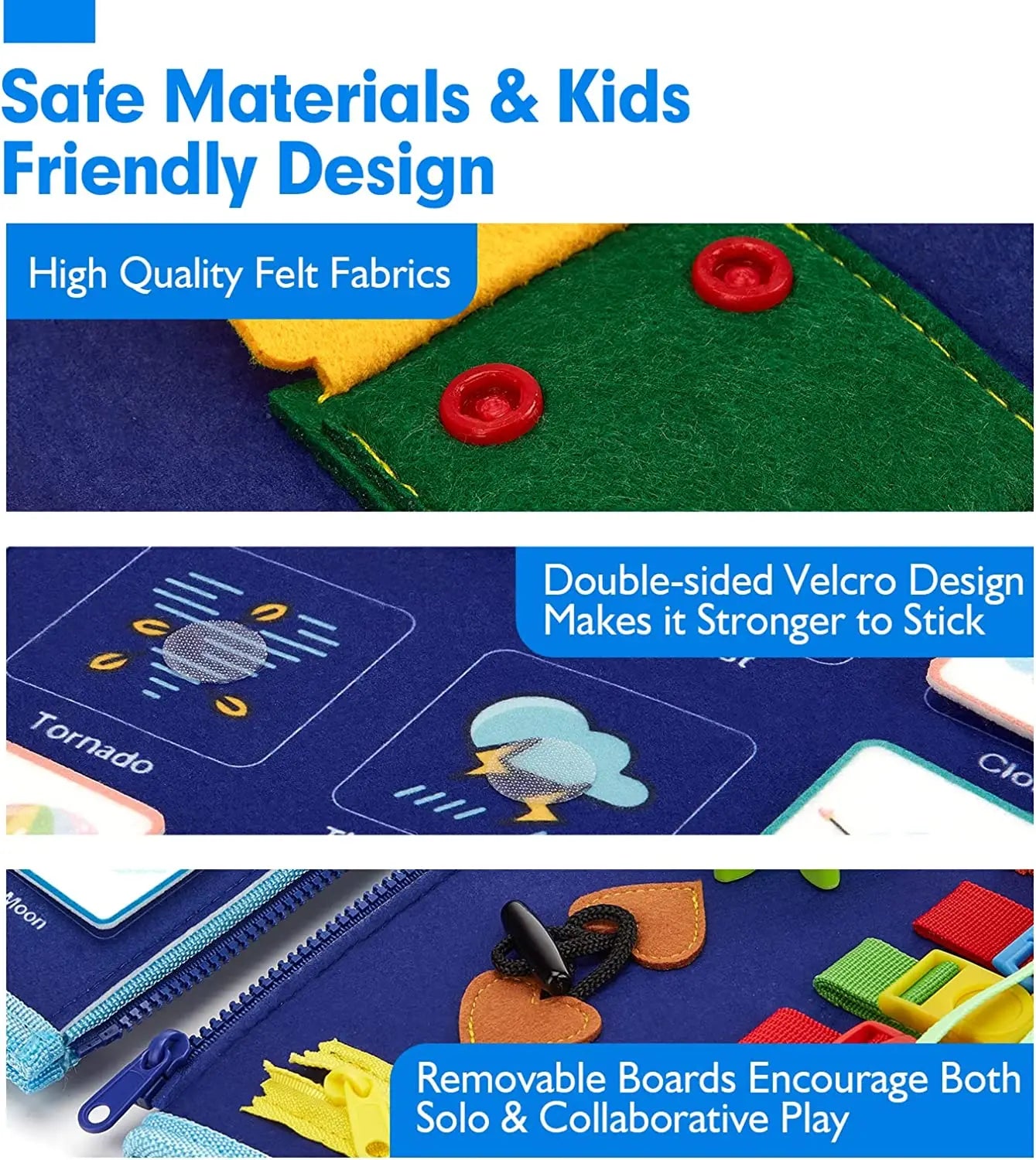 Montessori Busy Board | Toddler Sensory Activity for Skill Development