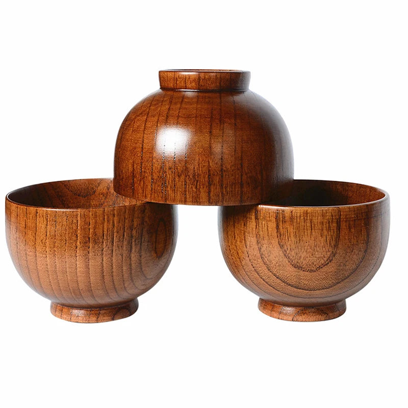 Cuencos de Madera Natural | Vajilla Ecológica para Cada Comida